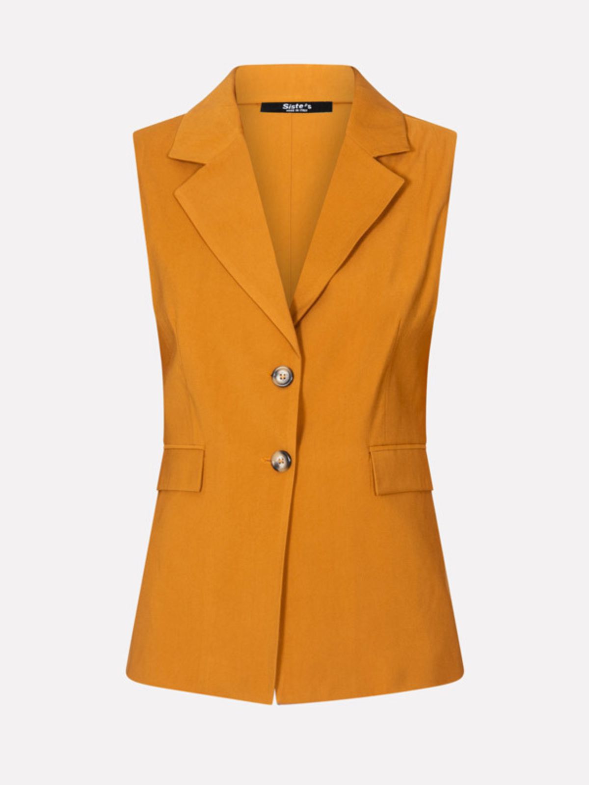 Gilet in viscosa curry